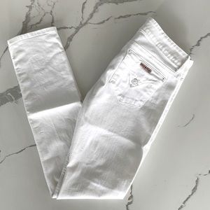 Hudson White Denim